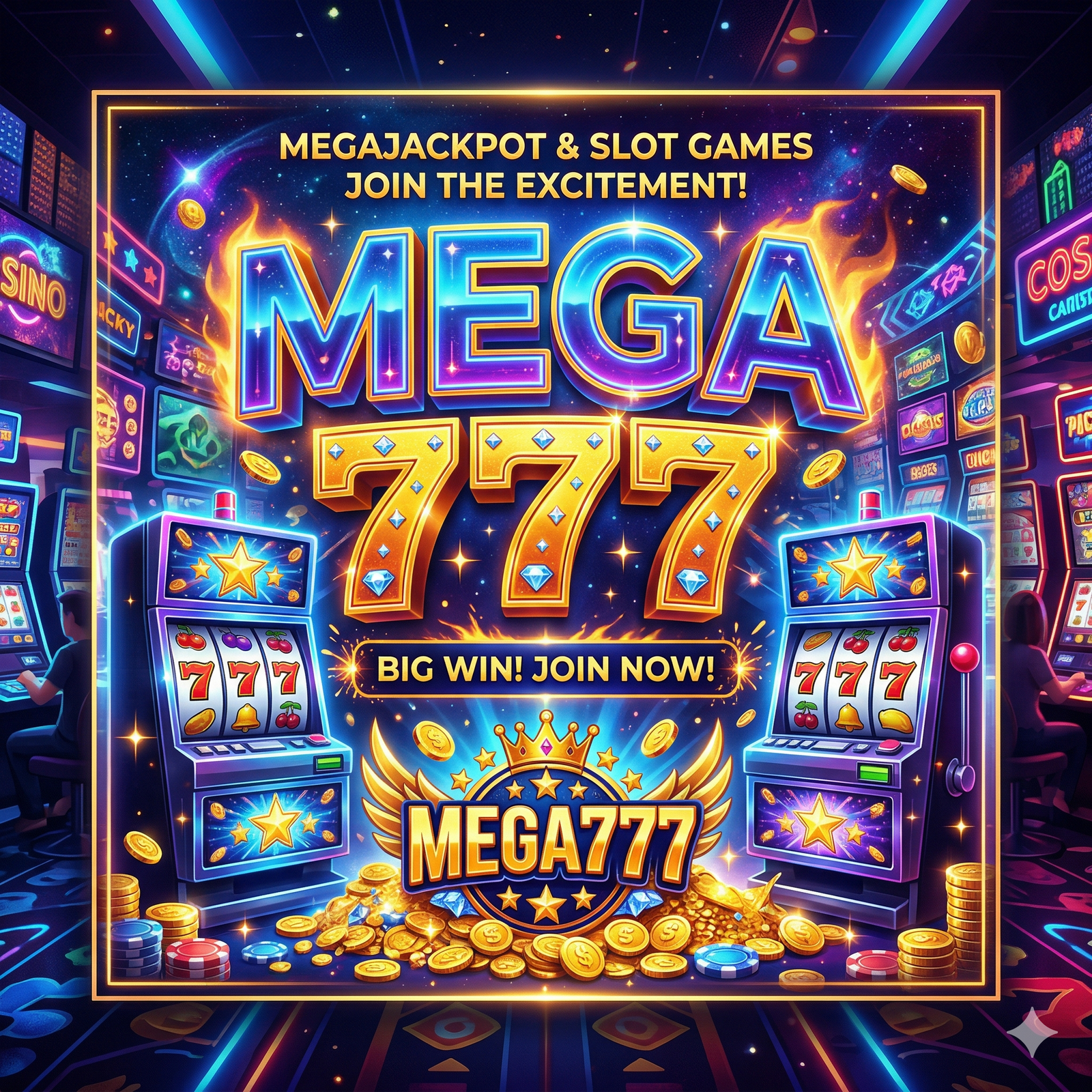 Mega777 สล็อตออนไลน์ เว็บตรง สมัครวันนี้ รับประสบการณ์เดิมพันระดับพรีเมียม